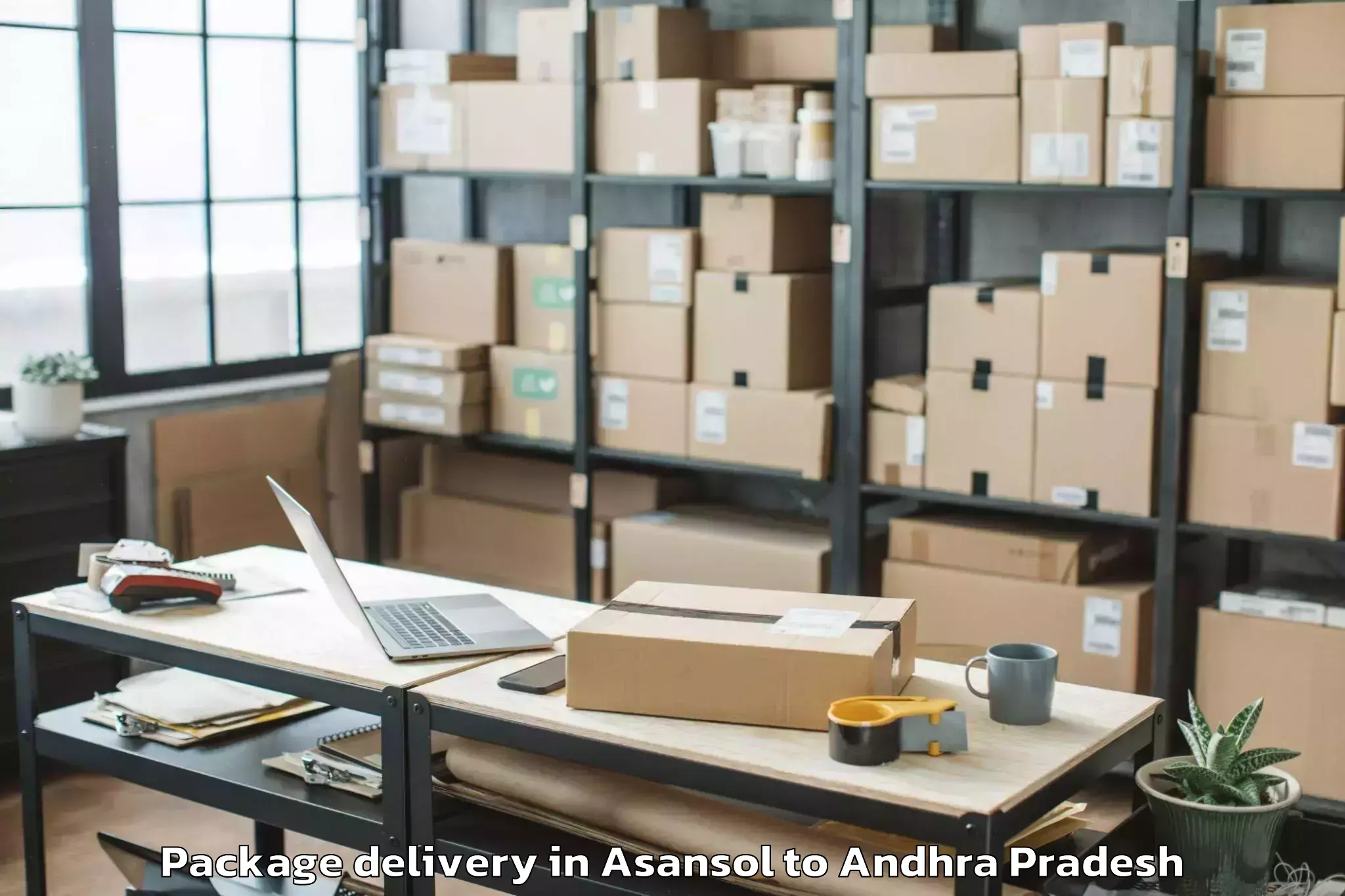 Trusted Asansol to Achanta Package Delivery